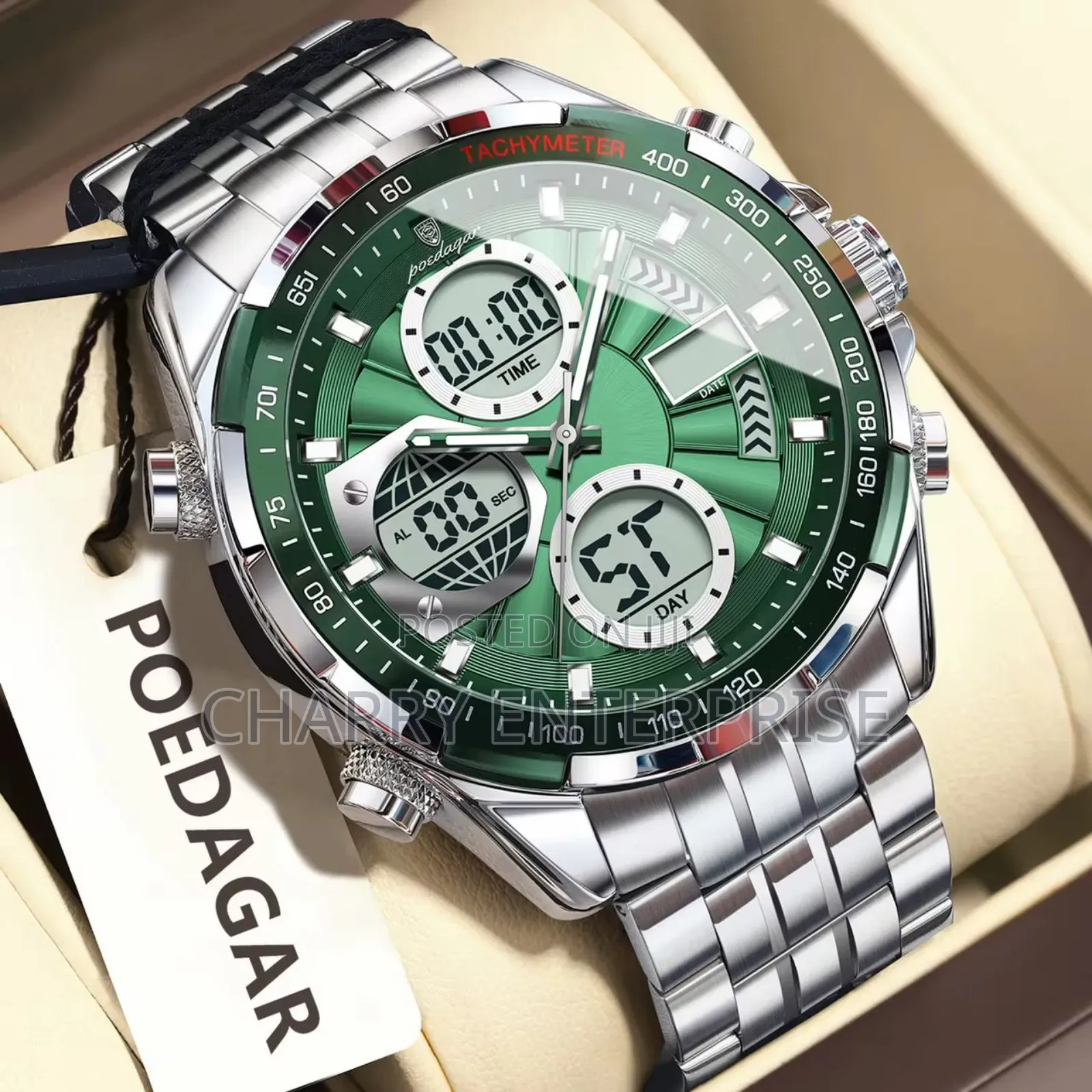 Classic Poedagar Watch Full Box Tarehe Waterproof