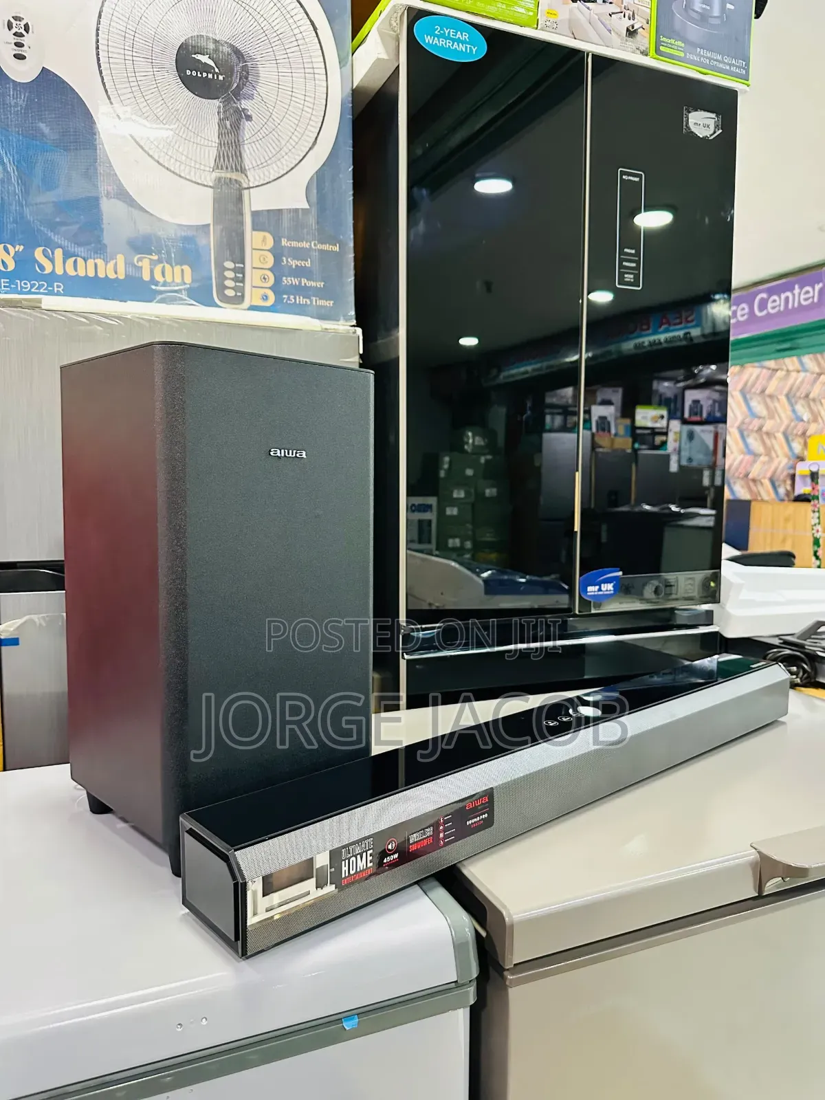 Aiwa Soundbar With a Wireless Subwoofer,The Sb8320 Model.