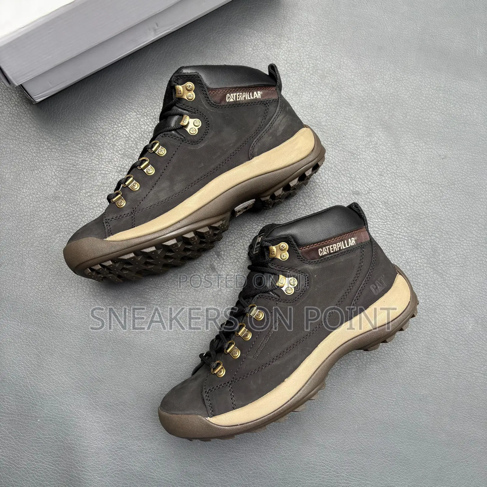 This Is a Pair of Black Caterpillar Active Alaska Boot