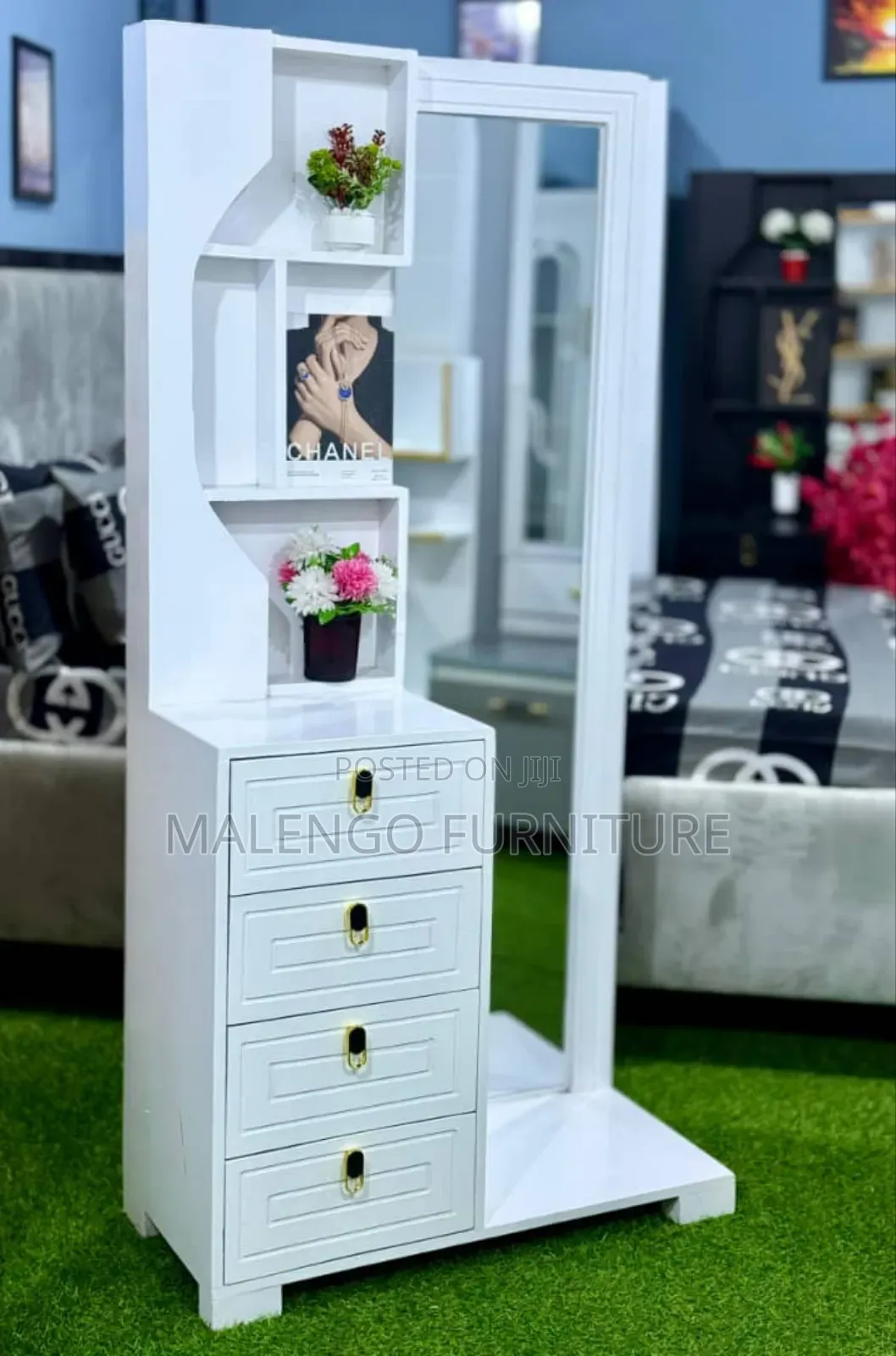 Dressing Table Classic Sana Rangi Nyeupe