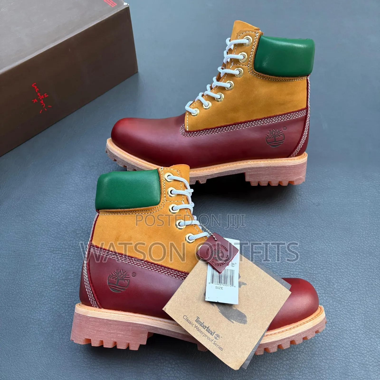 Buti Za Kiume or Men's Leather Boots or Shoes With High Cut