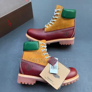 Buti Za Kiume or Men's Leather Boots or Shoes With High Cut