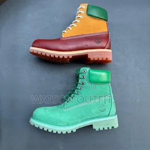 Buti Za Kiume or Men's Leather Boots or Shoes With High Cut