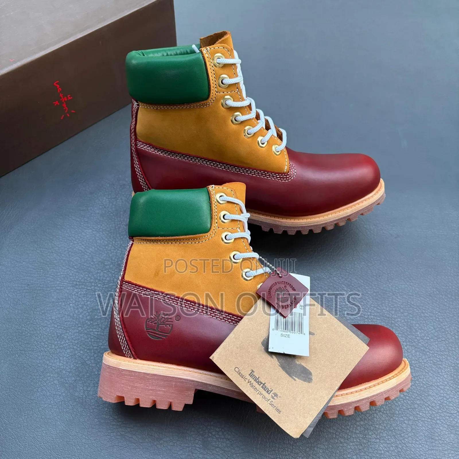 Buti Za Kiume or Men's Leather Boots or Shoes With High Cut