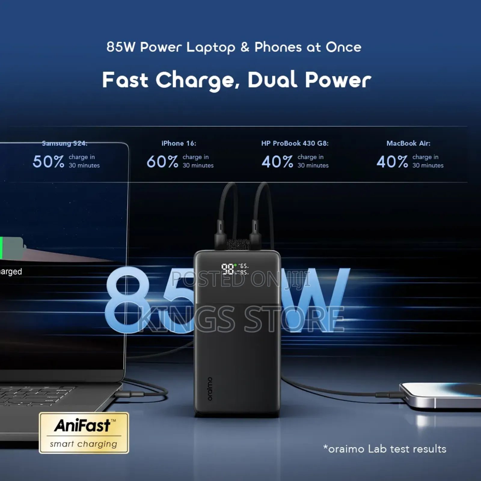 Oraimo Powerjet 501 50000mah 85w Fast Charging Power Banks