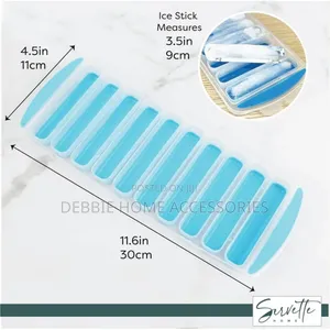 Silicone Ice Stick Tray for Water Bottles, 10 Slots, 3.5 Inch