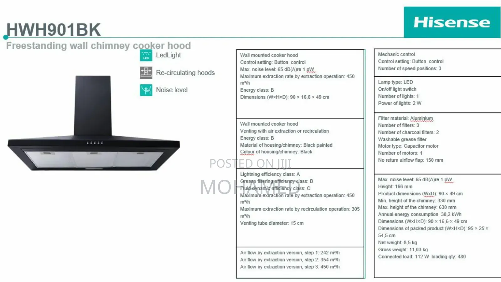 Hisense Range Hood 90cm