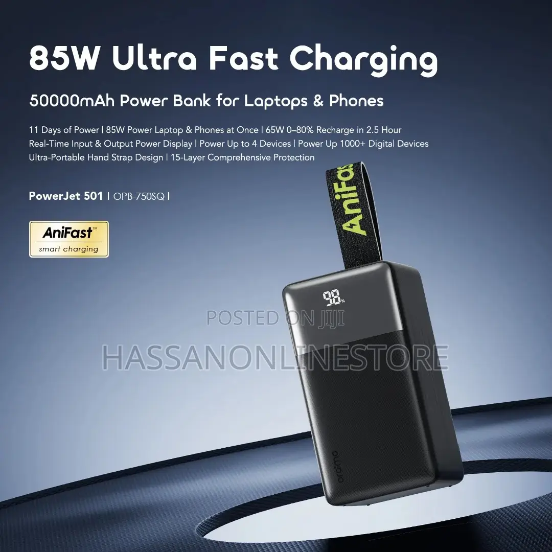 Oraimo Powerjet 501 50000mah 85w Fast Charging Power Bank