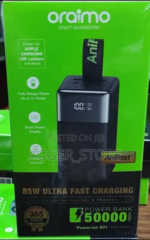Oraimo Powerjet 501 50000mah 85watts Original Powerbank