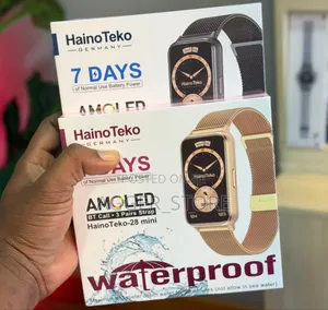 Hainoteko 28 Mini Waterproof Smartwatch Amoled (Three Straps)