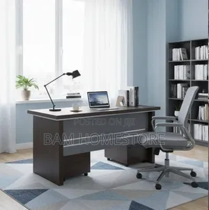 Executive Office Desk - 140cm Large Workstation With Drawers