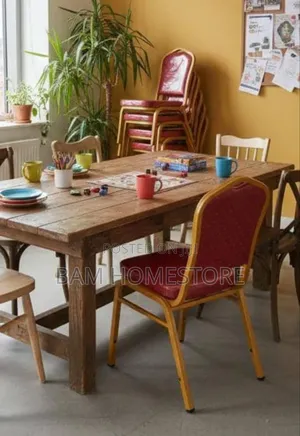 Classic Red and Gold Banquet Chair - Durable Stacking Event Seating