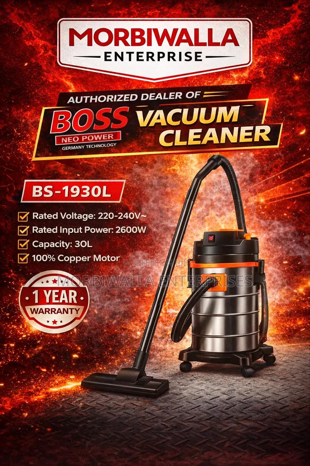 Vacuum Cleaner 30l Boss