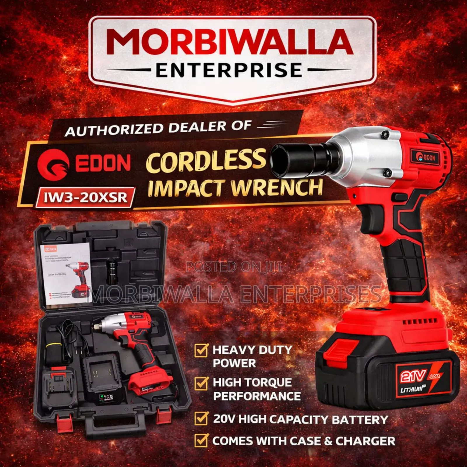 Cordless Impact Wrench Edon