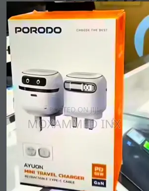 Porodo Ayoun Mini Traveller Charger 65w