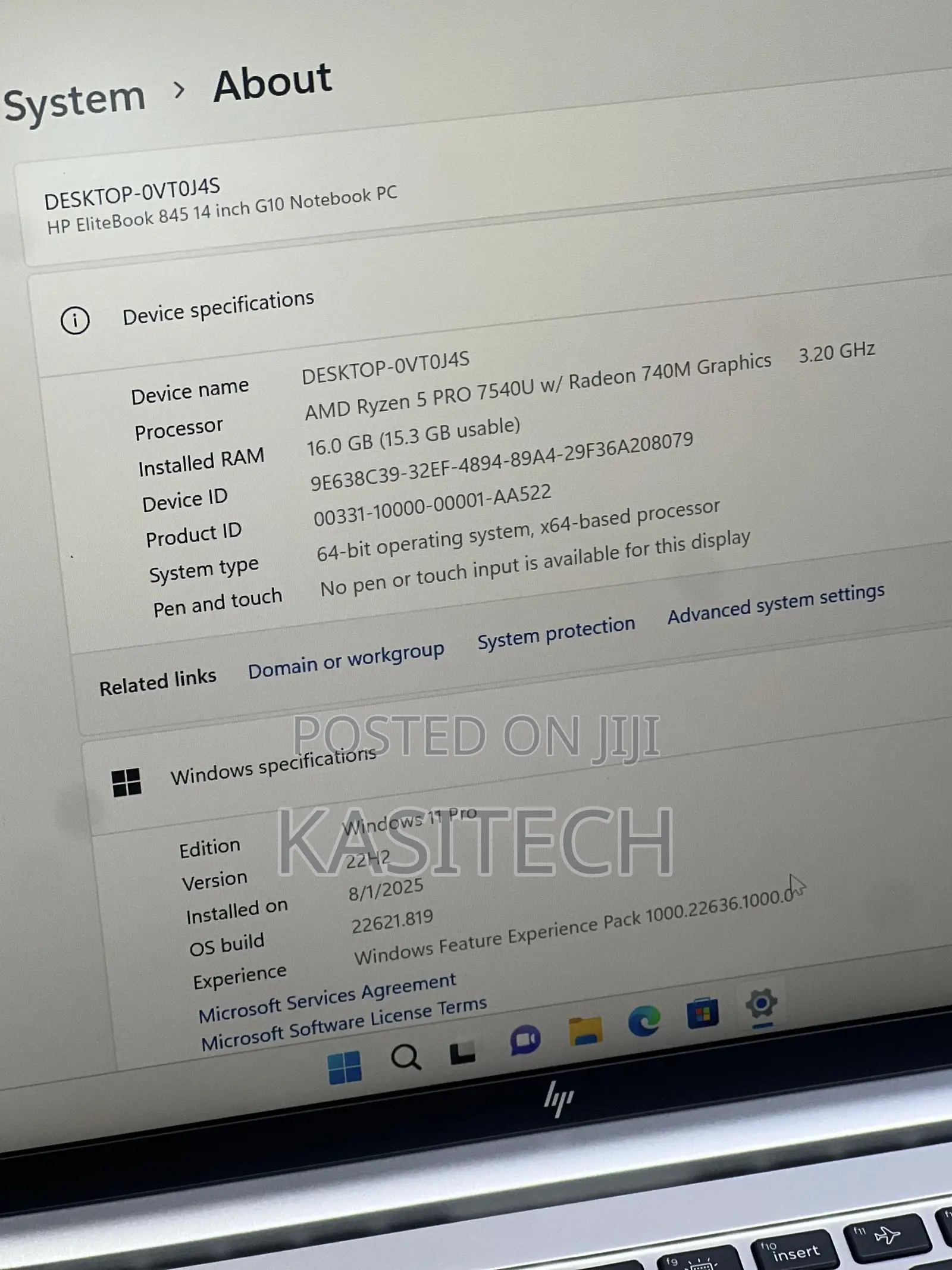 Laptop HP 16GB AMD Ryzen 5 SSD 256GB