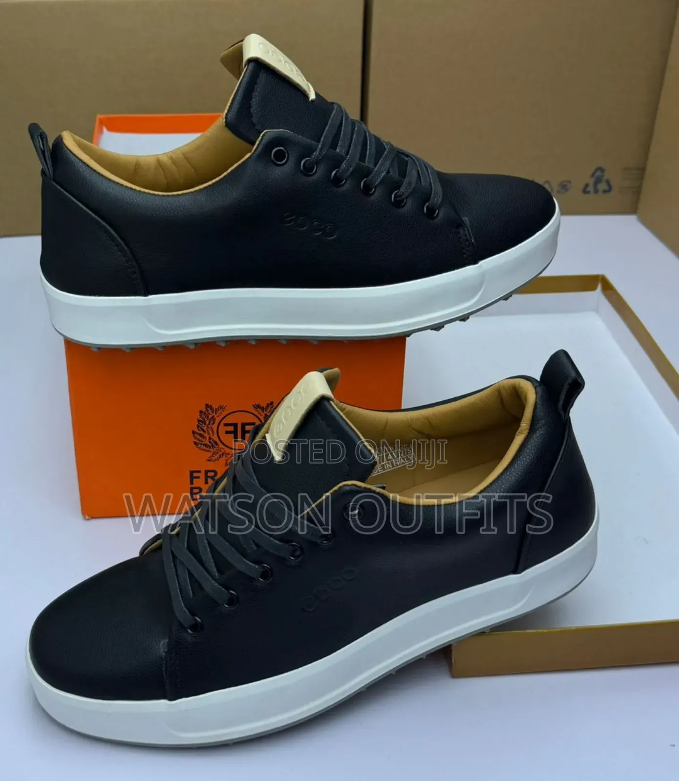 Viatu or Men's Leather Shoes Za Ecco Brand Original Na Classical