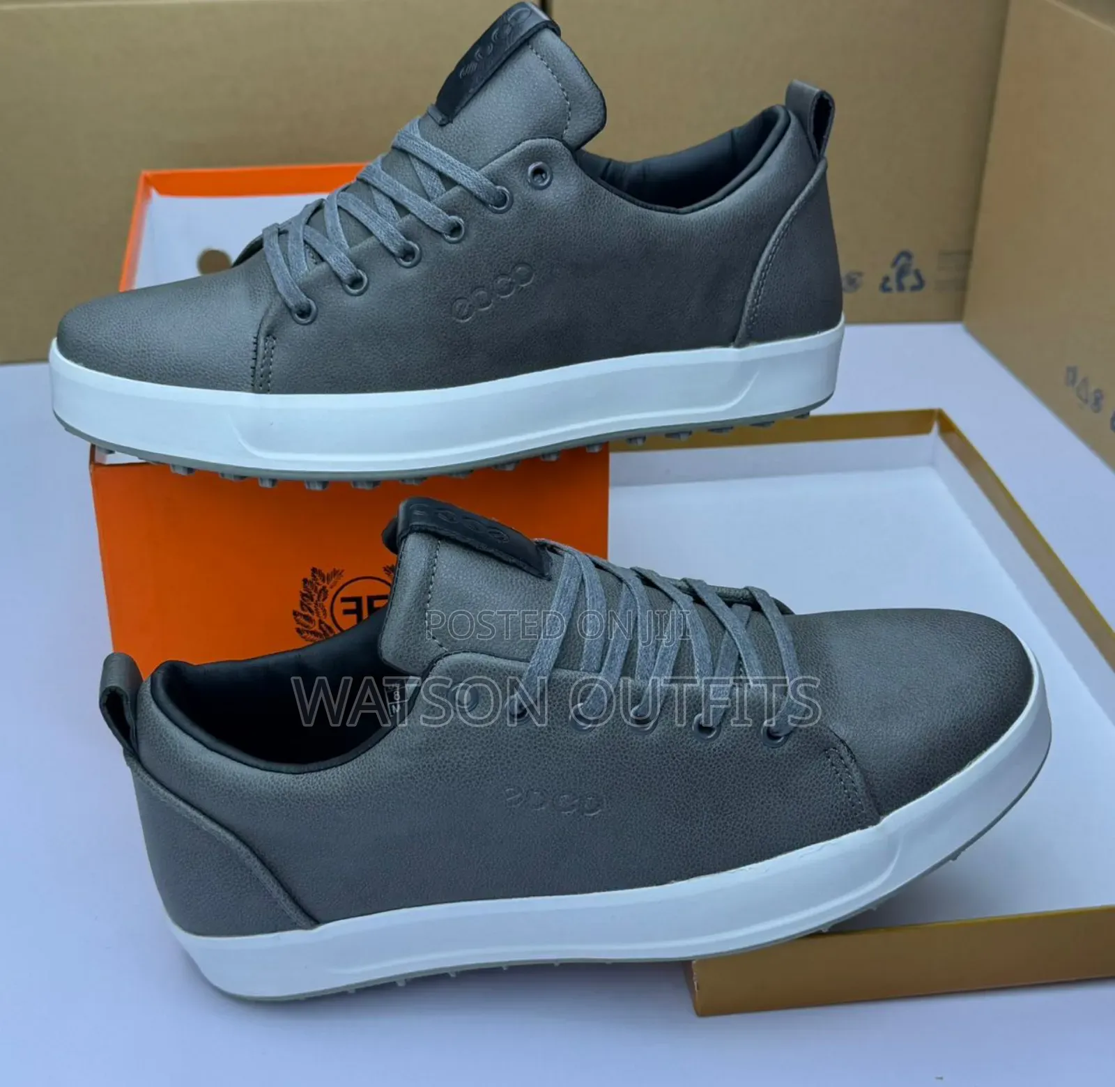 Viatu or Men's Leather Shoes Za Ecco Brand Original Na Classical