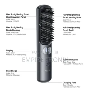 Yesido Mg23 Cordless Hair Straightener Brush