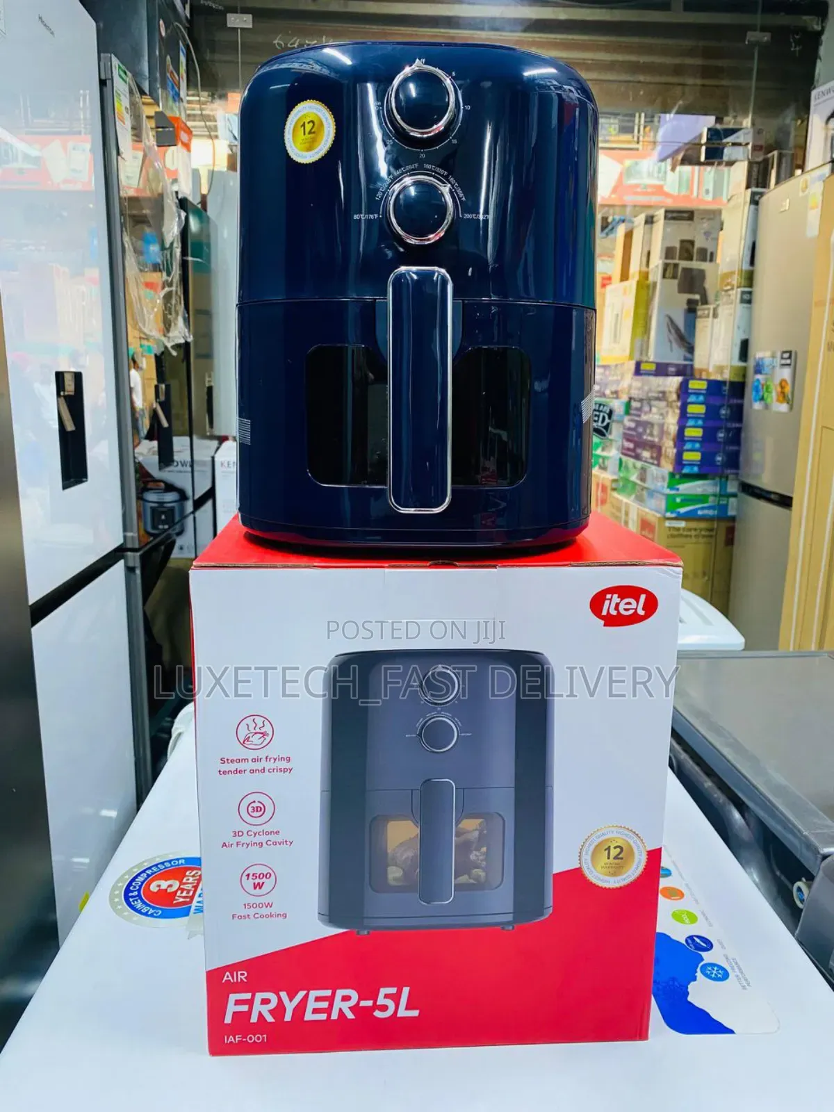 Itel 5-Litres Multi-Functional Air Fryer