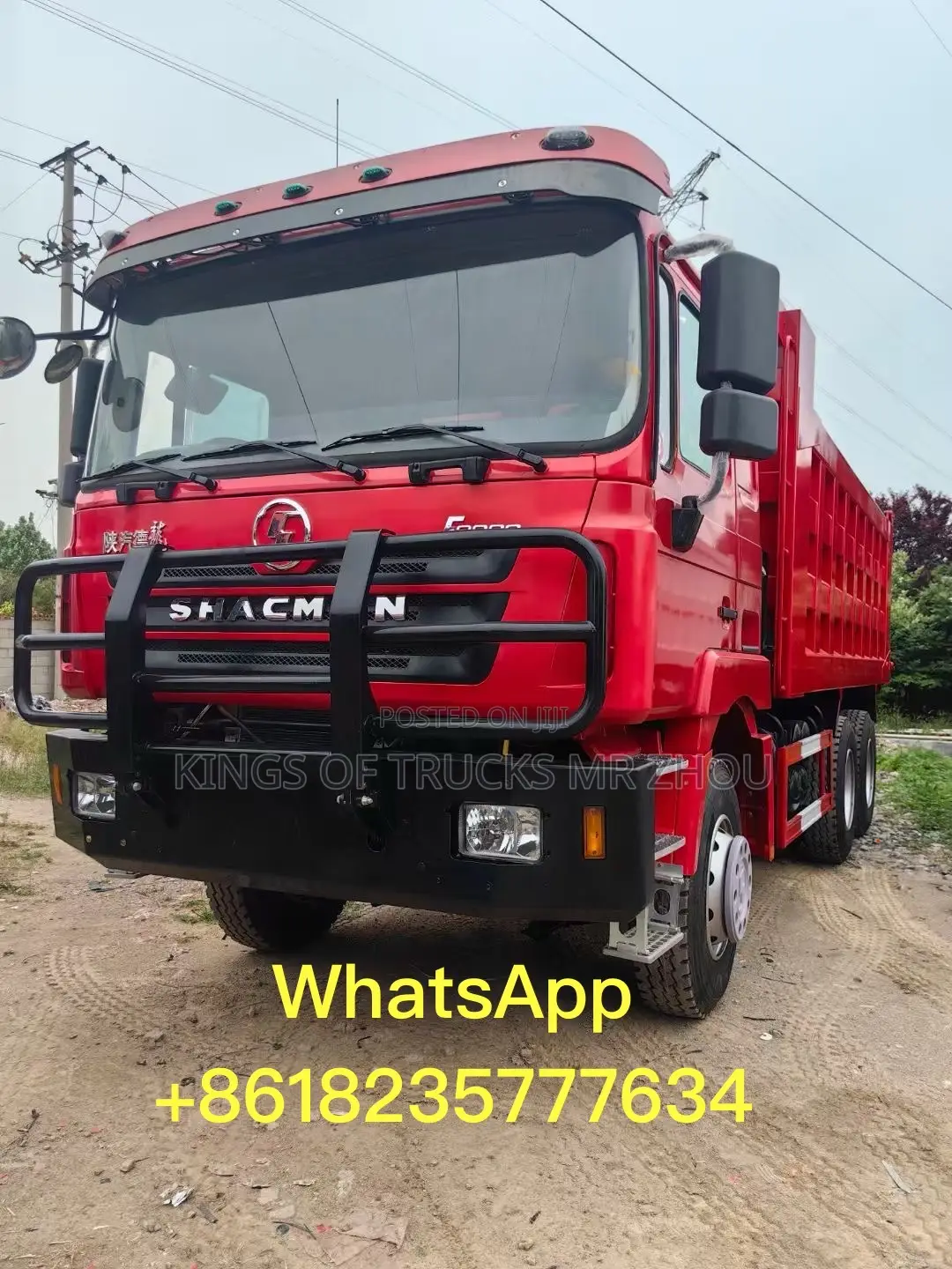 Ready for Order Orange Shacman 6x4 Dump Truck