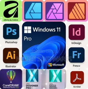 Windows 11 Pro + Graphics Design Softwares ( Installation )