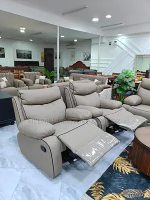 Recliner Sofas Set 3:2:1:1 Zote Zinafyatuta