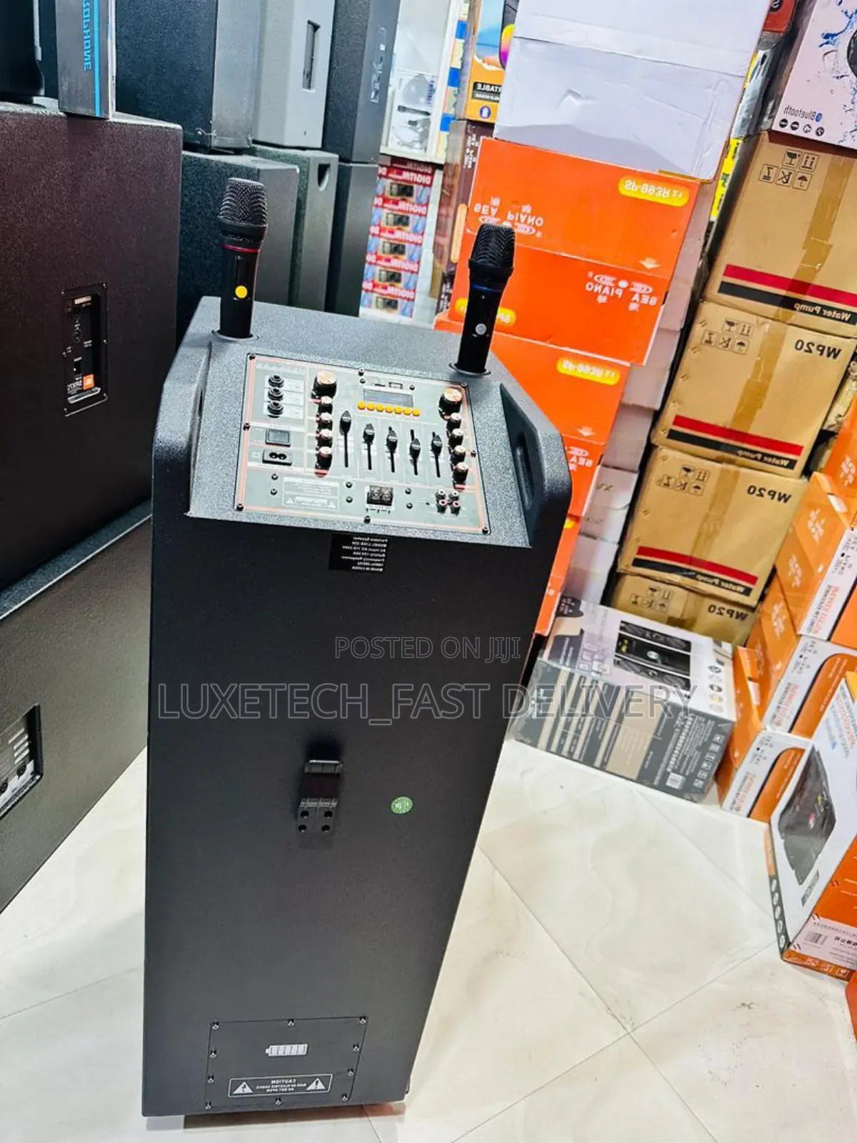 Lige-220 Big Power Rechargeable Speaker With 2 Microphones