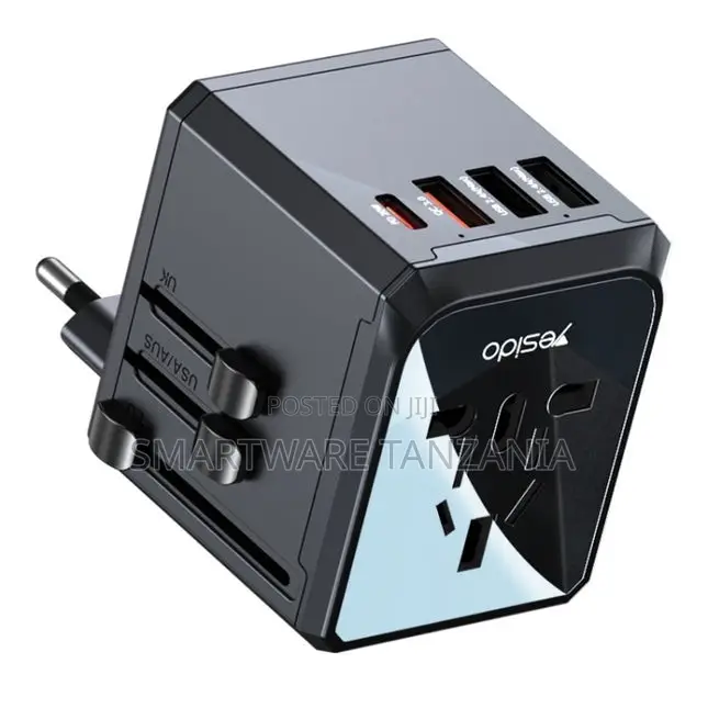 Yesido Mc24 Universal Travel Adapter 20w Pd Qc Fast Charge Global
