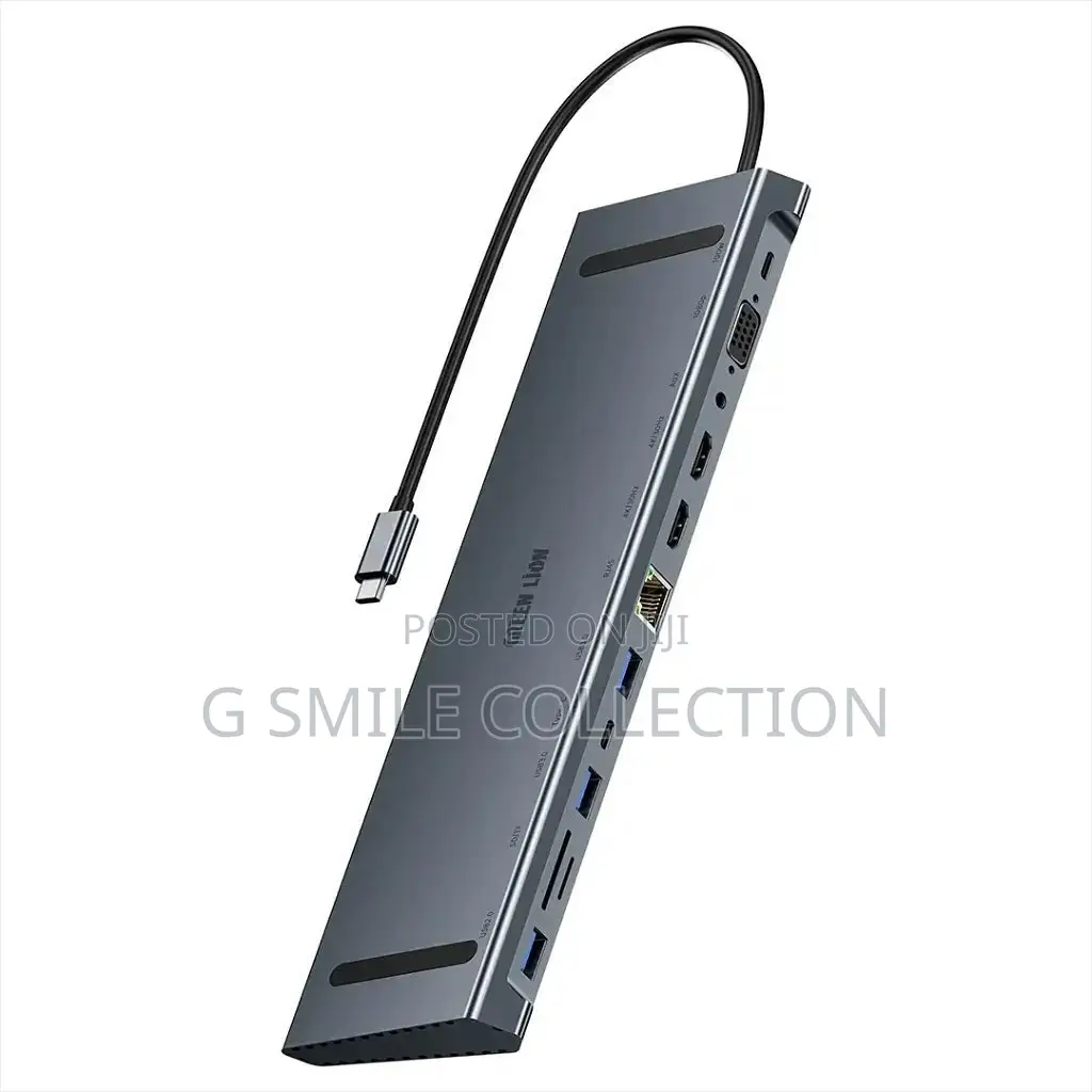 Green Lion 12-in-1 Hdmi Ethernet Usb-C Hub