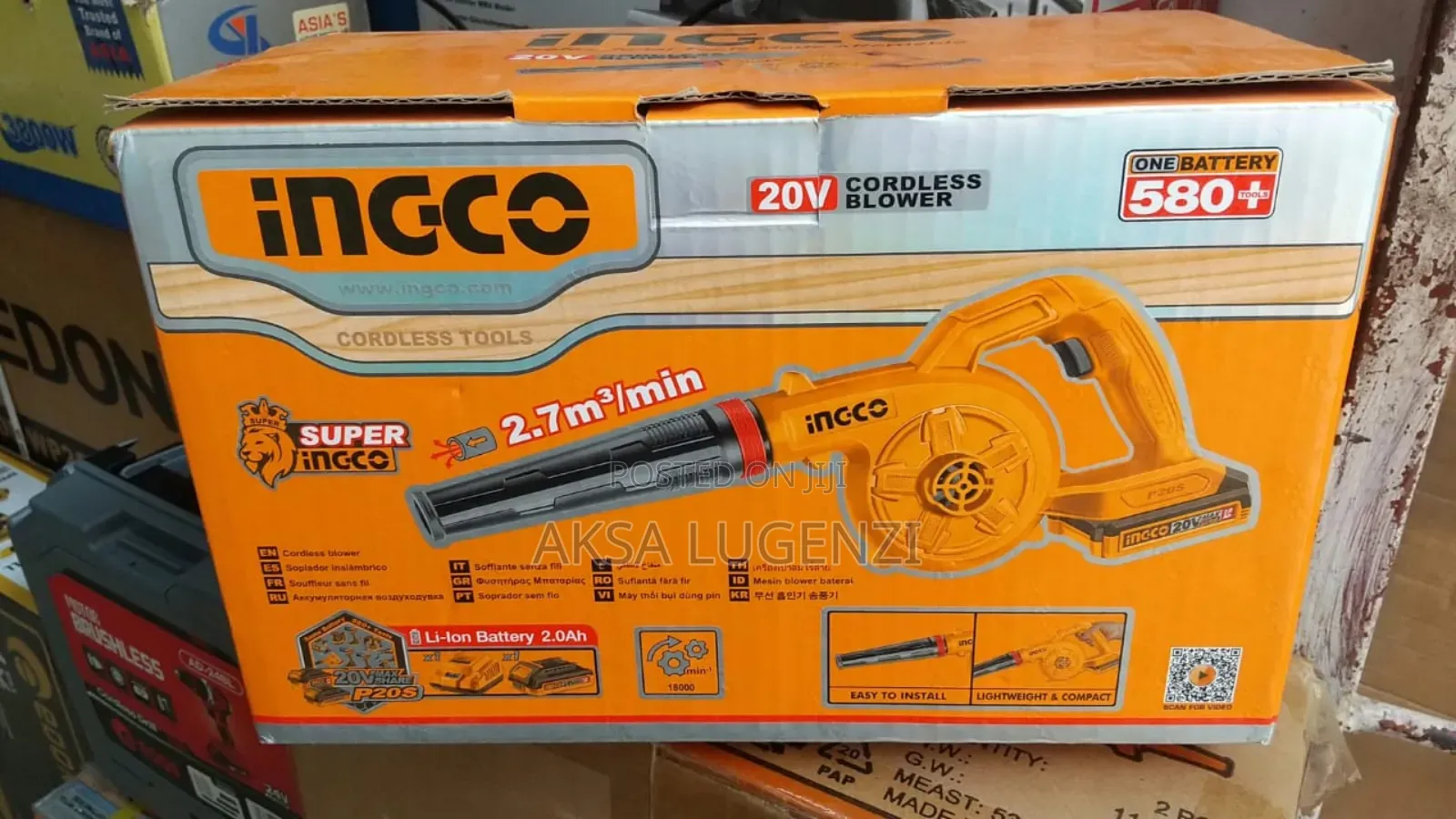 Ingco 20v Cordless Blower – Powerful, Lightweight Portable