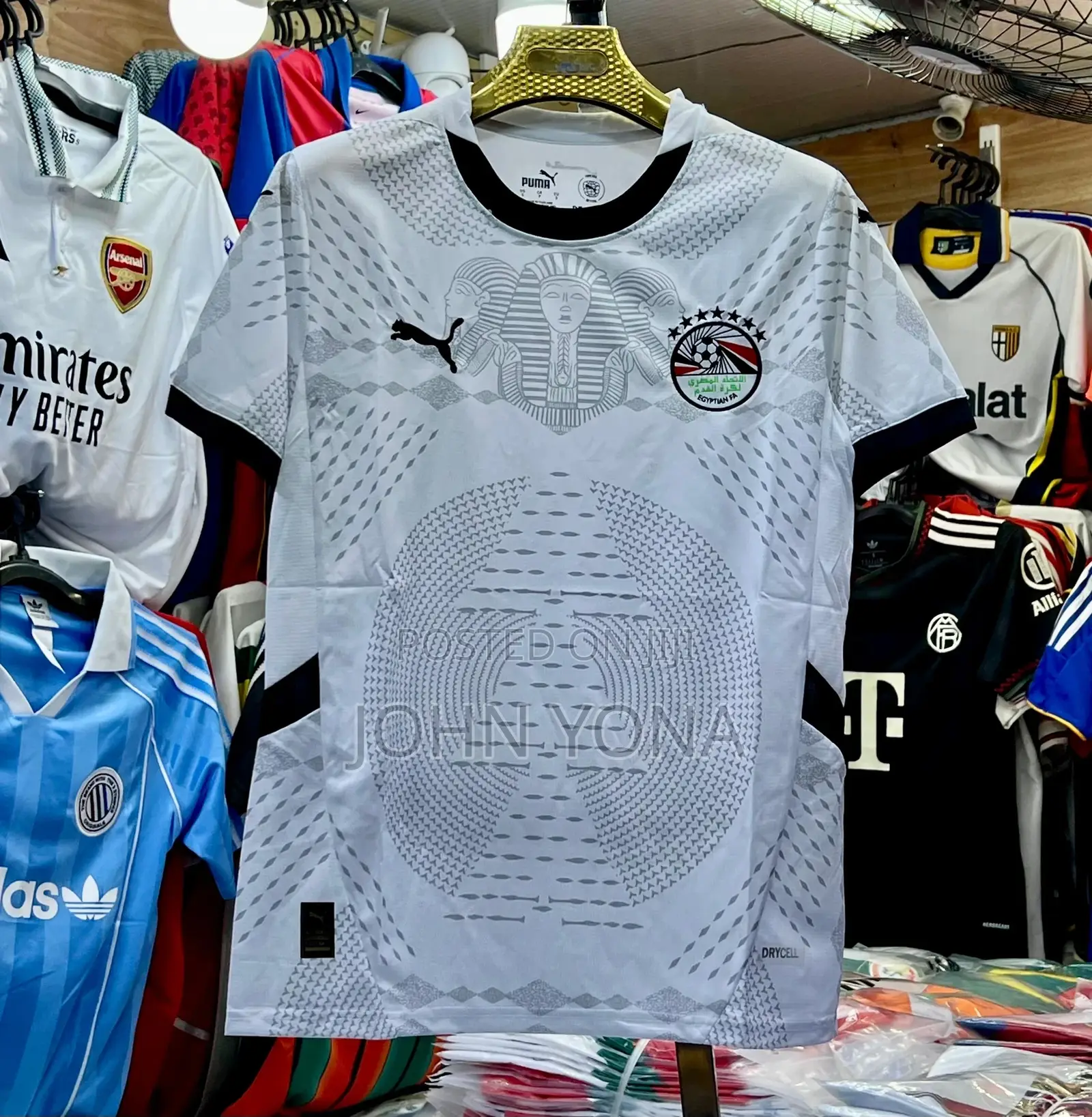 Egypt 2025 Away Replica Football Jersey in White