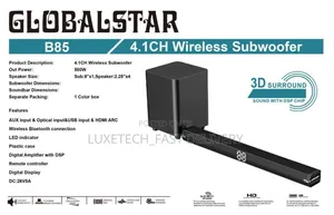 Globalstar B85 4.1ch Wireless Soundbar 500w