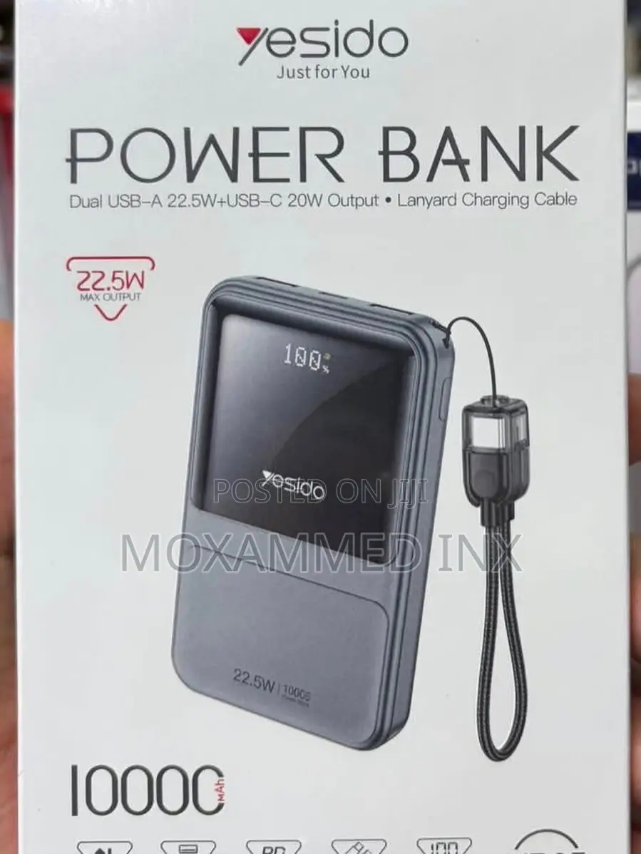 Yesido Yp95 Power Bank.Capacity: 10000 Mahmax