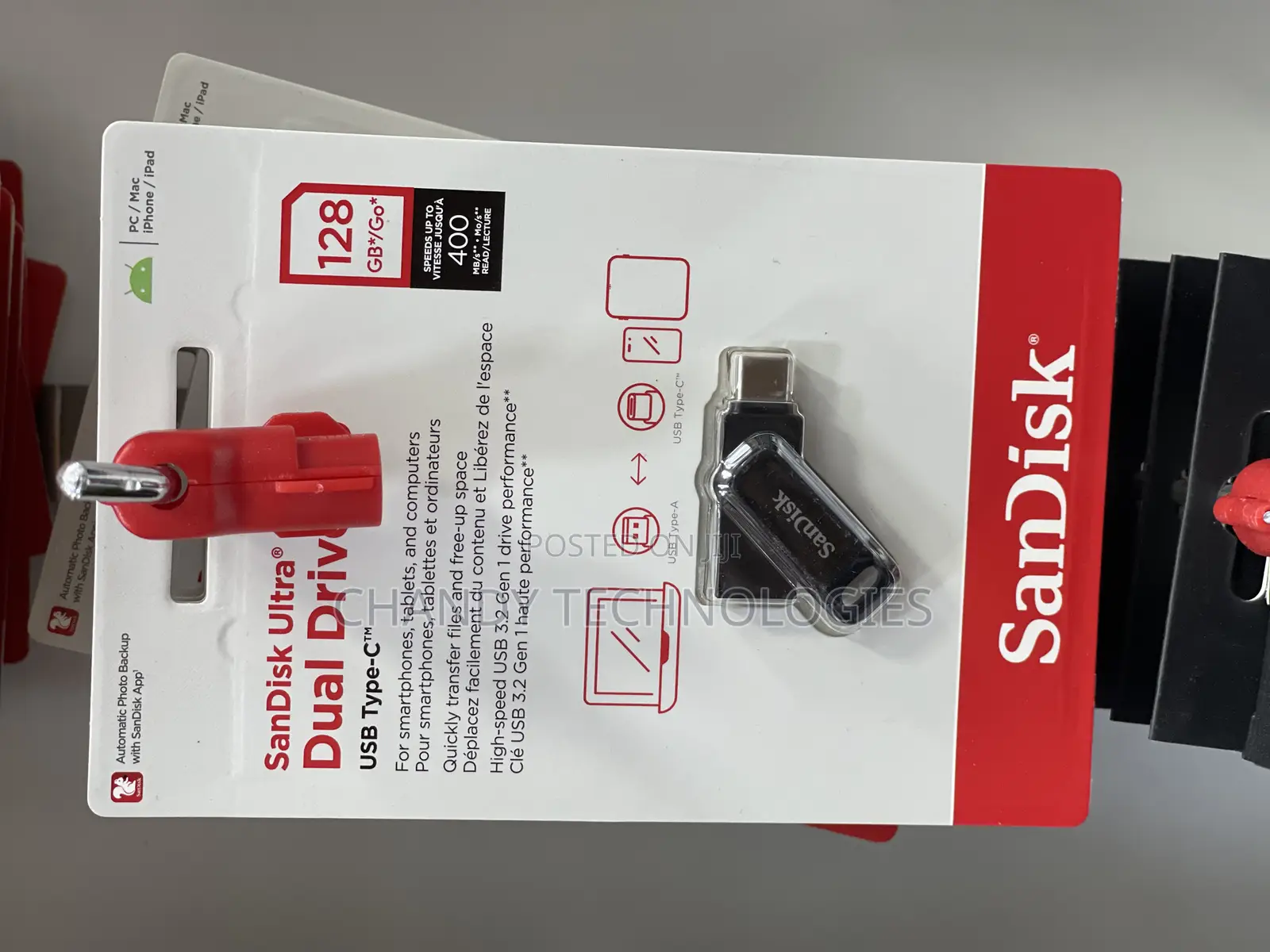 Sandisk Ultra Dual Drive Go Usb Type-C Flash Drive.