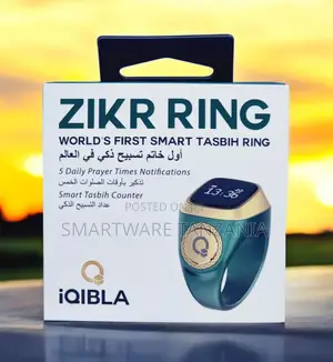 Zikr Ring Smart Tasbih Ring With Prayer Times Counter by Iqibla