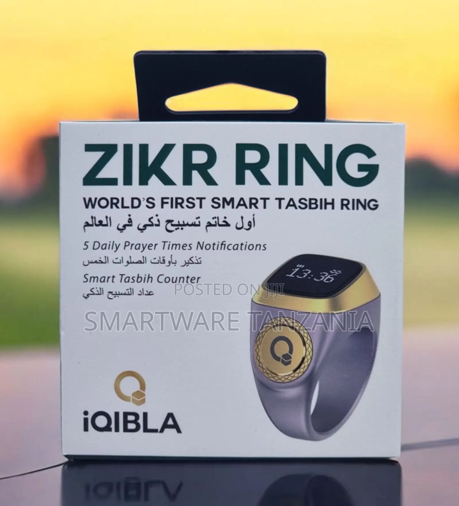 Iqibla Zikr Ring World's First Smart Prayer Time Tasbih Ring
