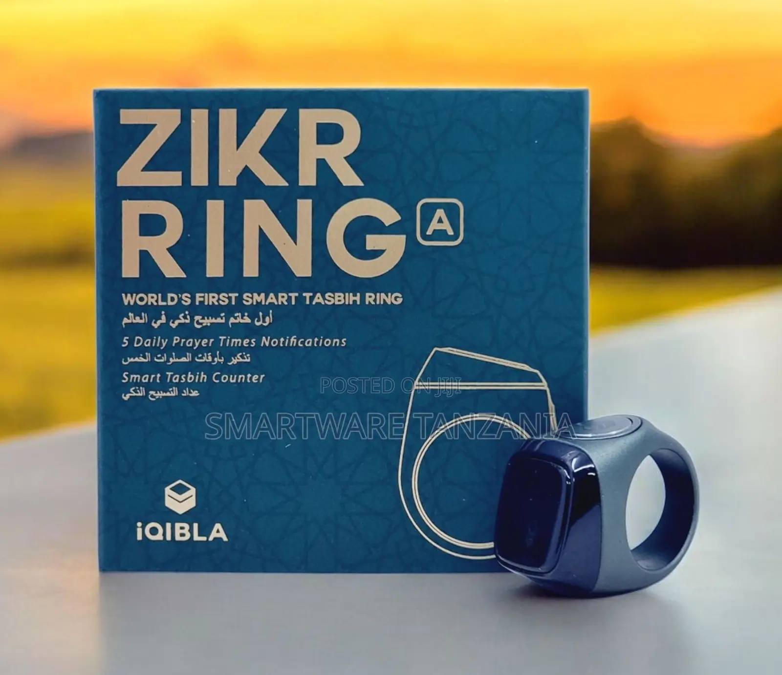 Zikr Ring Smart Islamic Tasbih Prayer Time Ring by Iqibla Navy