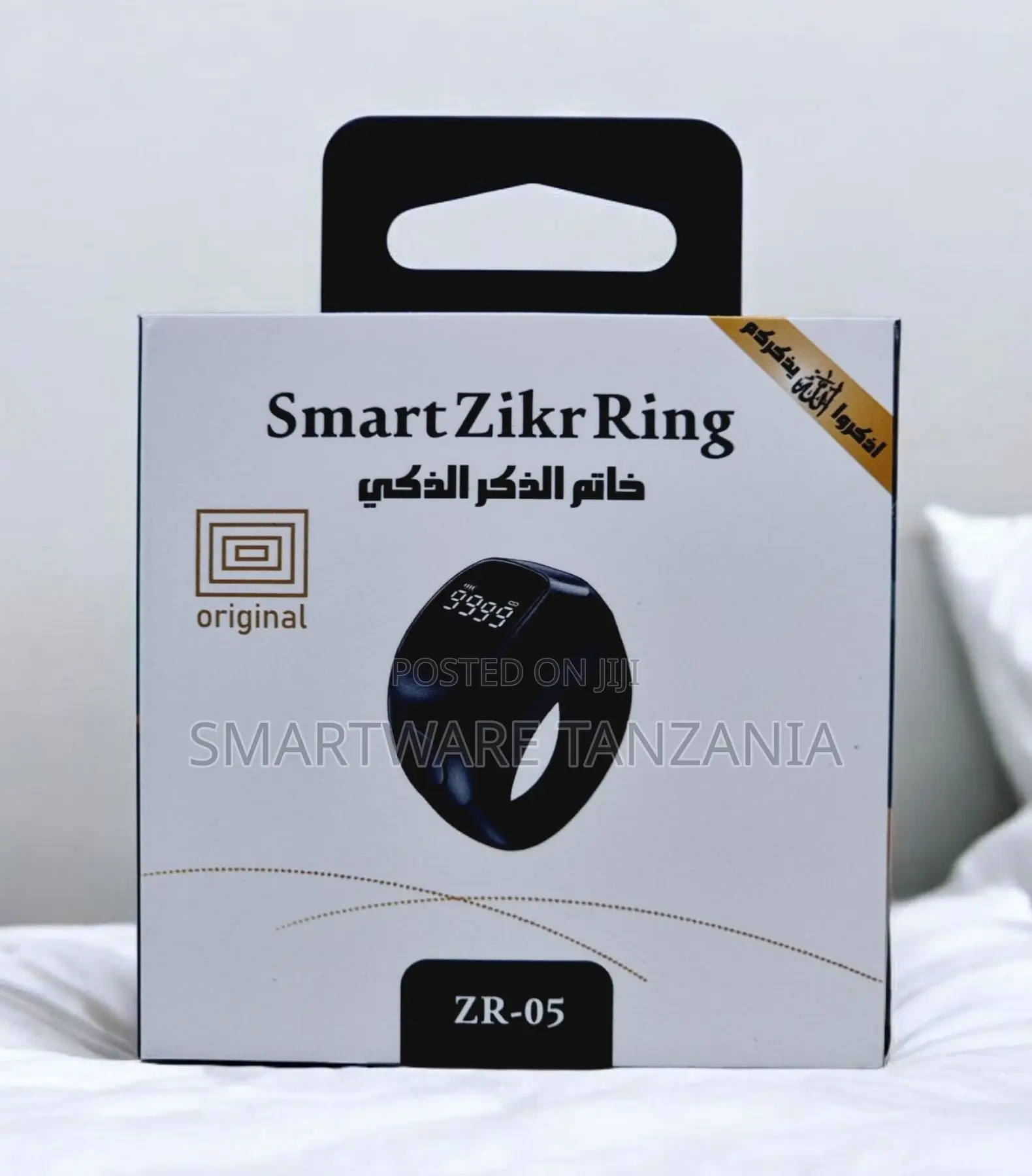 Smart Zikr Ring Original Digital Tasbih Counter Model Zr-05 Black