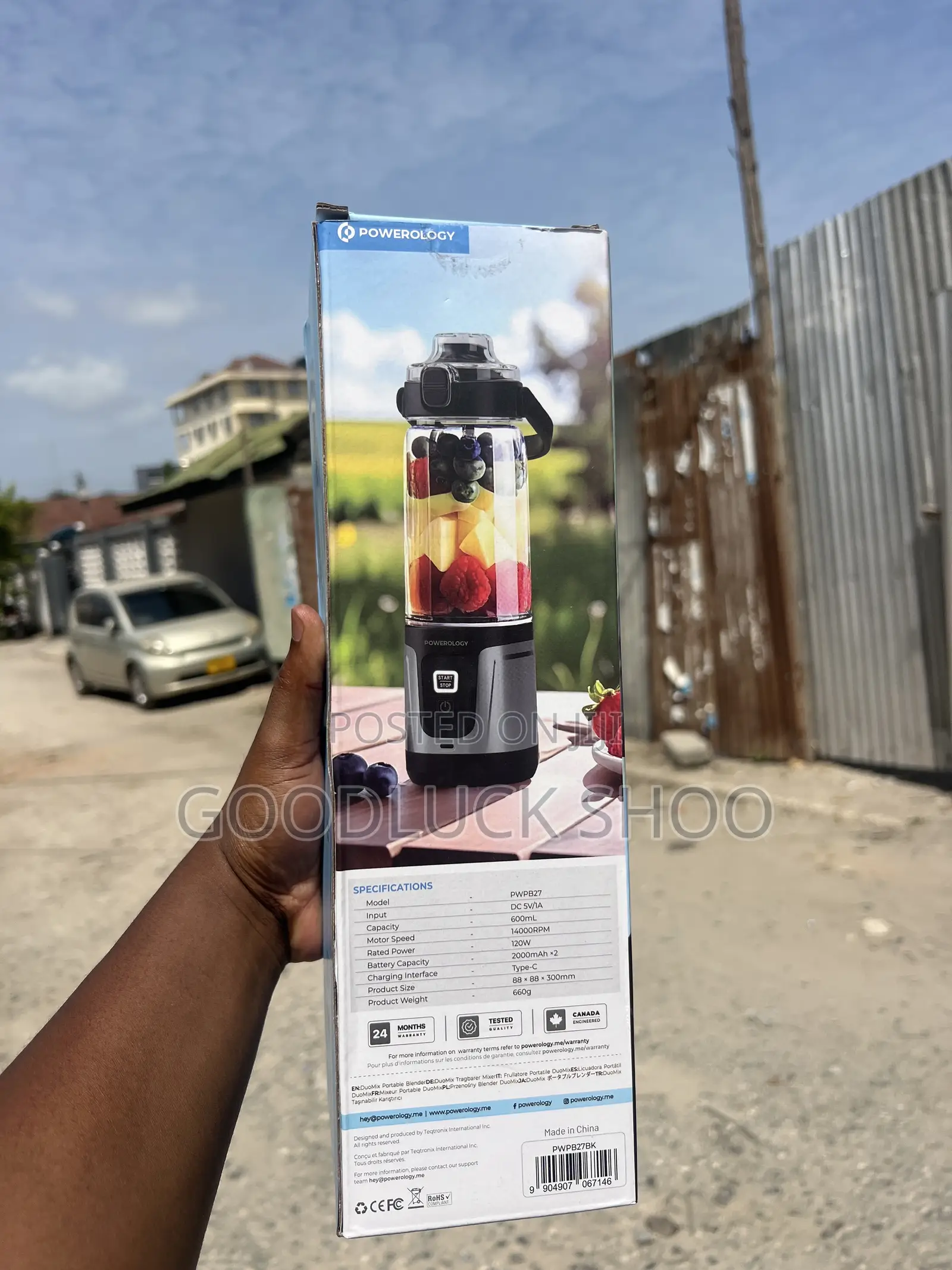 Powerology Duomix Portable Blender