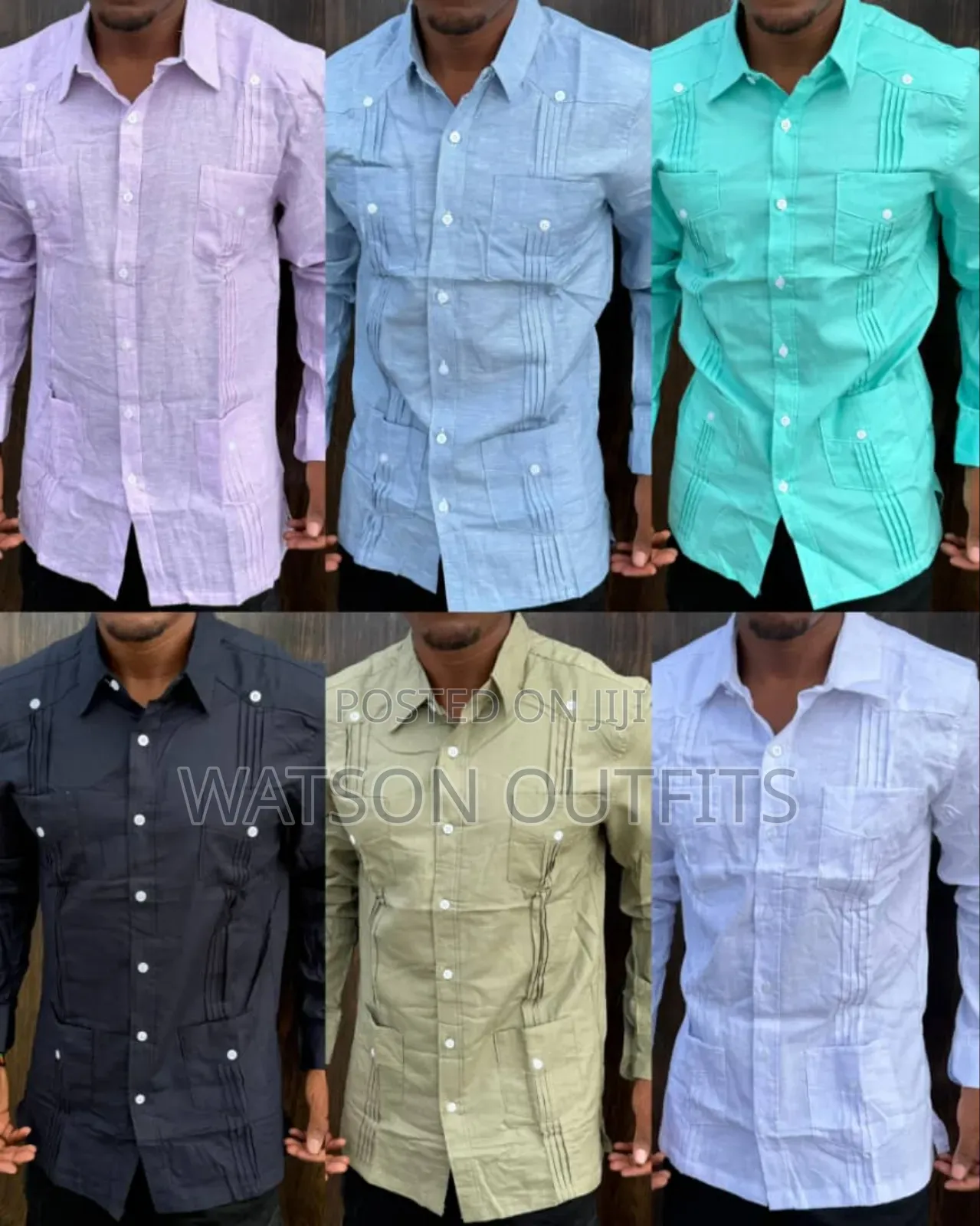 Shati Za Kiume or Men's Shirts Za Top Class Linen Materials