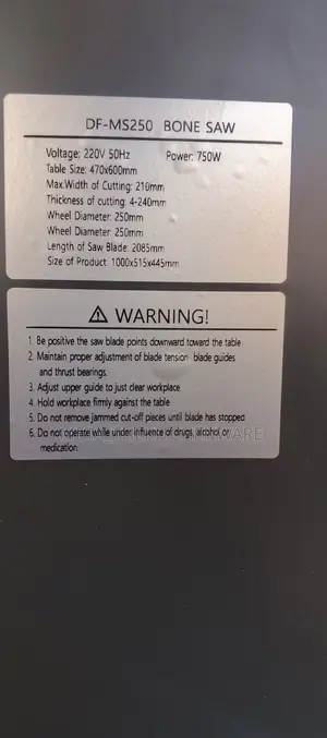 Dahfa Meat Saw 750w