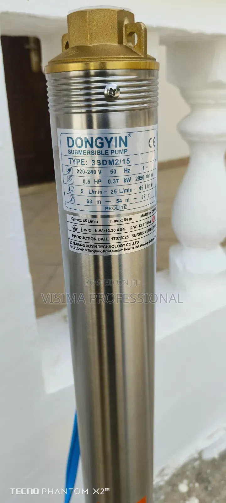 0.5 Hp Dong Yin Submersible Pump