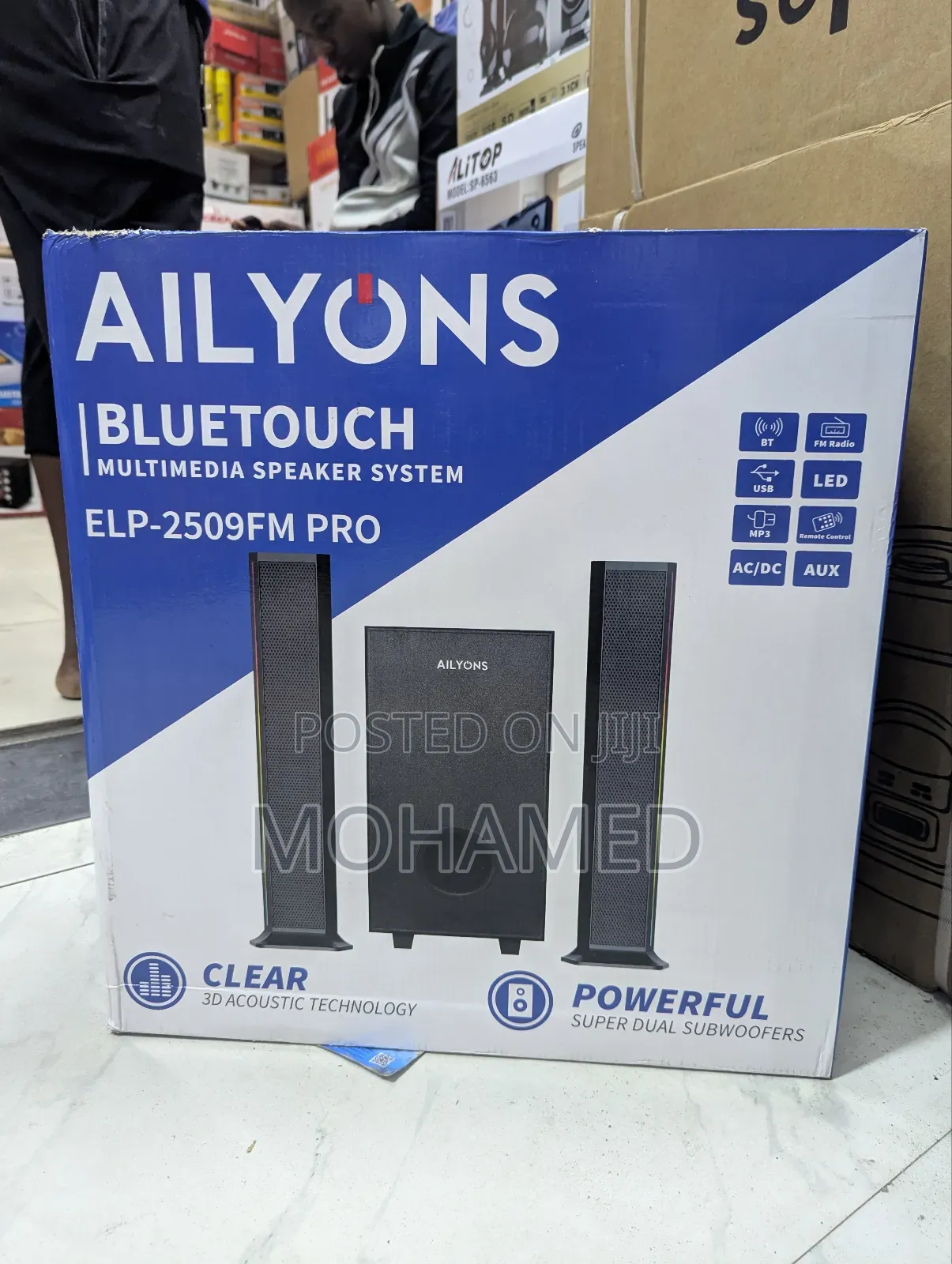 Ailyons Subwoofer Elp-2509fm Pro