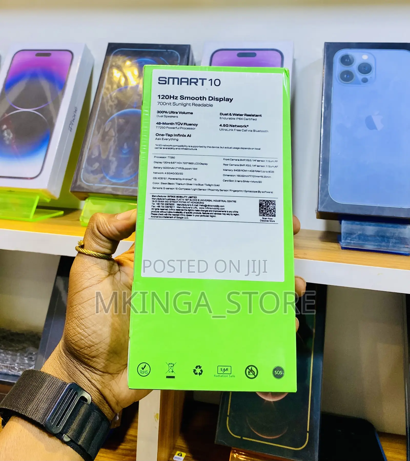 New Infinix Smart 10 64 GB Black