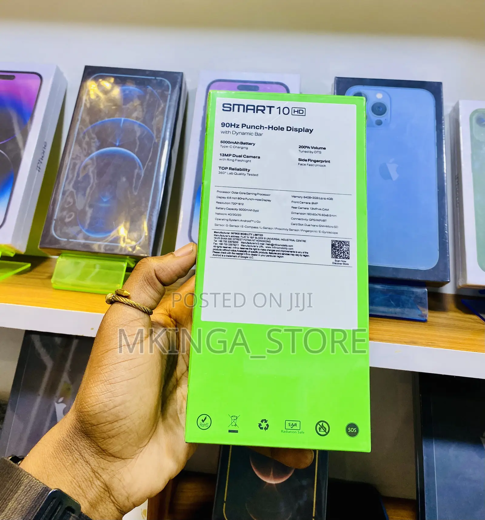 New Infinix Smart 10 HD 64 GB Black
