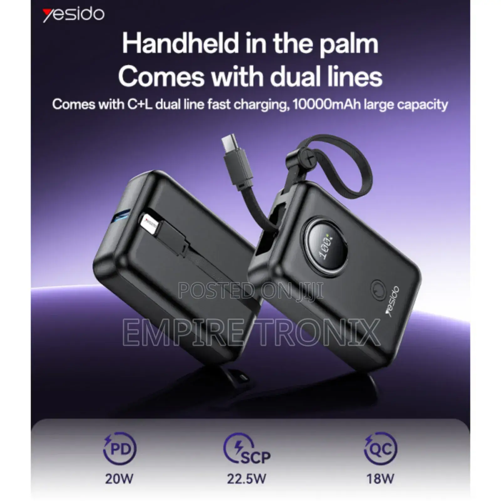 Yesido Yp64 10000mah Power Bank