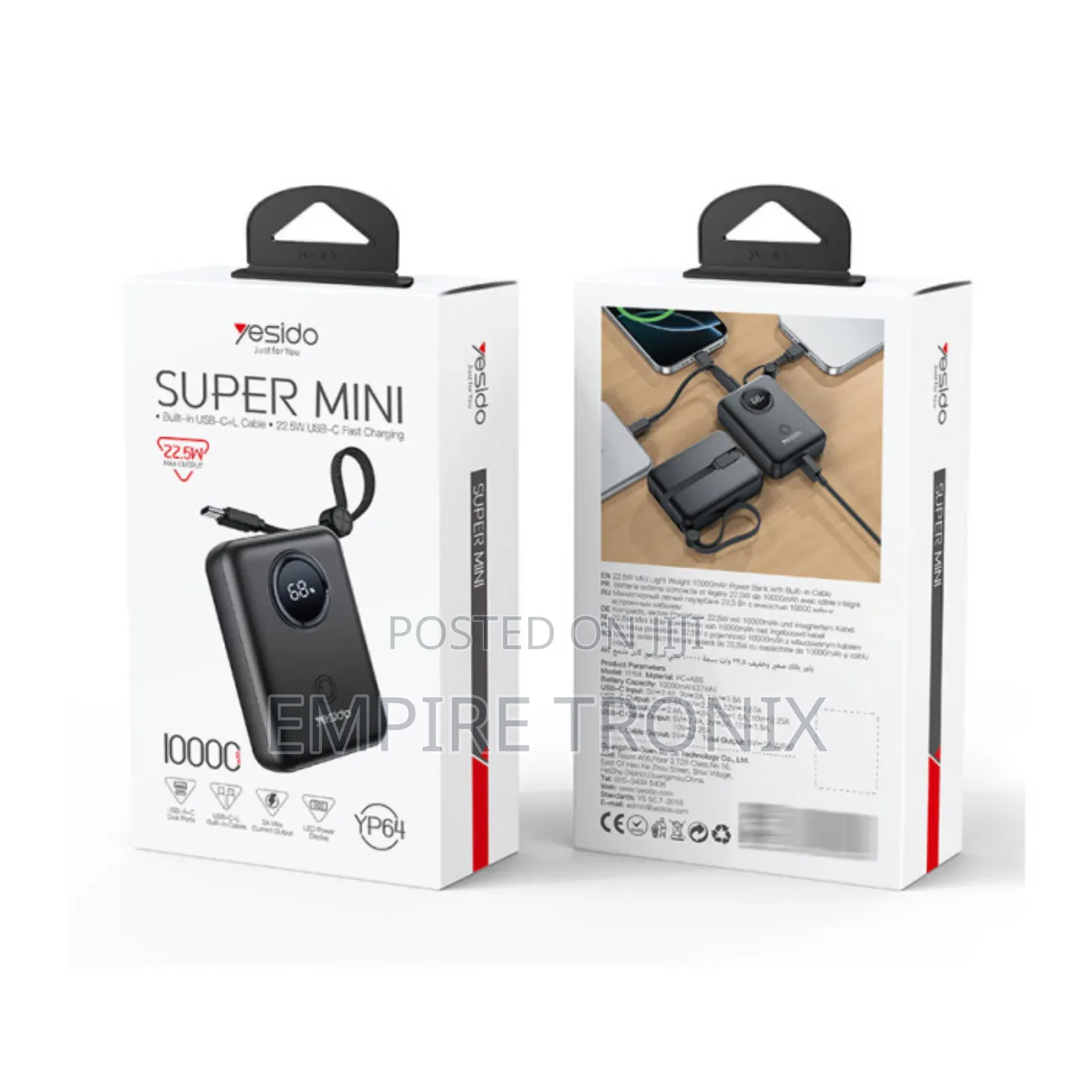 Yesido Yp64 10000mah Power Bank