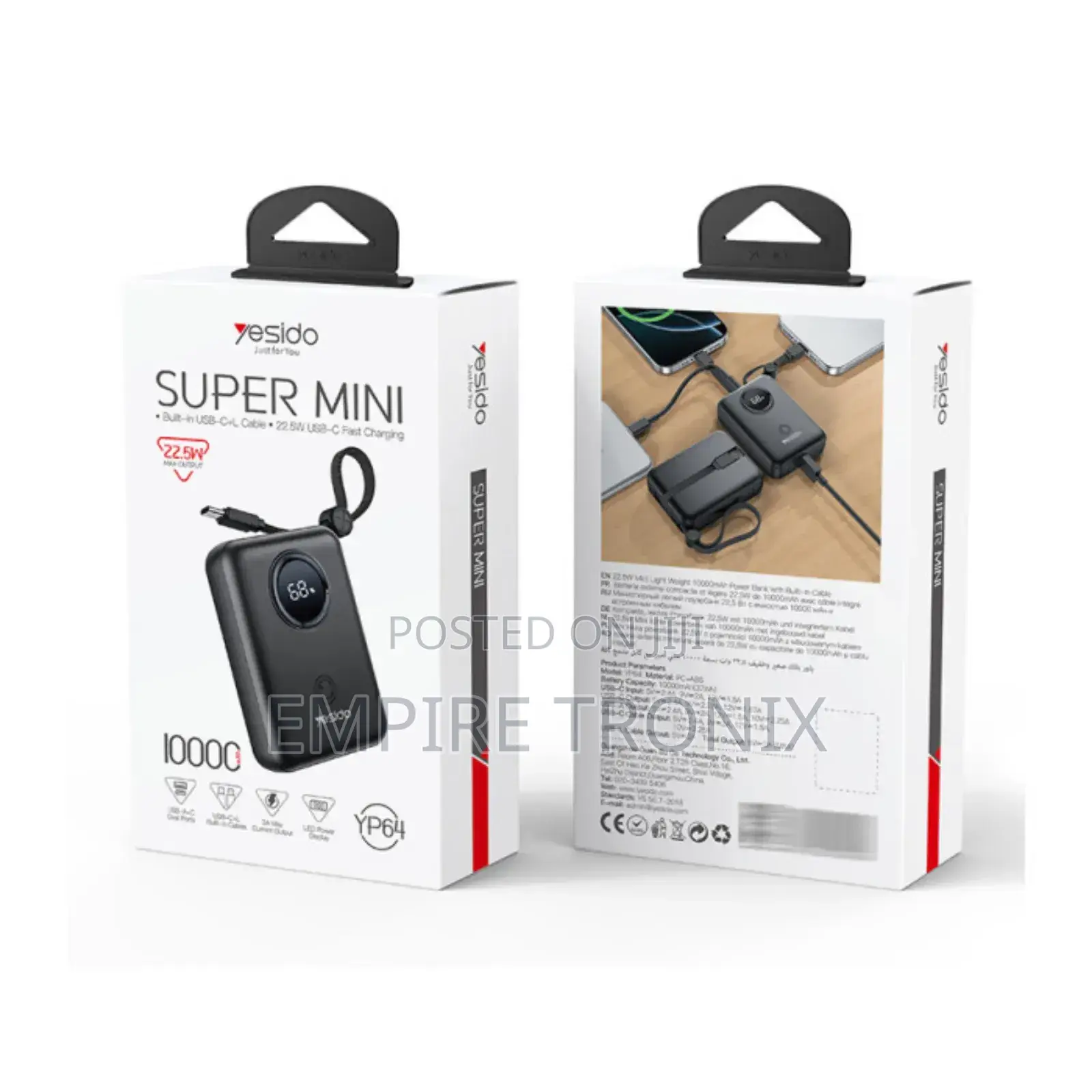 Yesido Yp64 10000mah Power Bank
