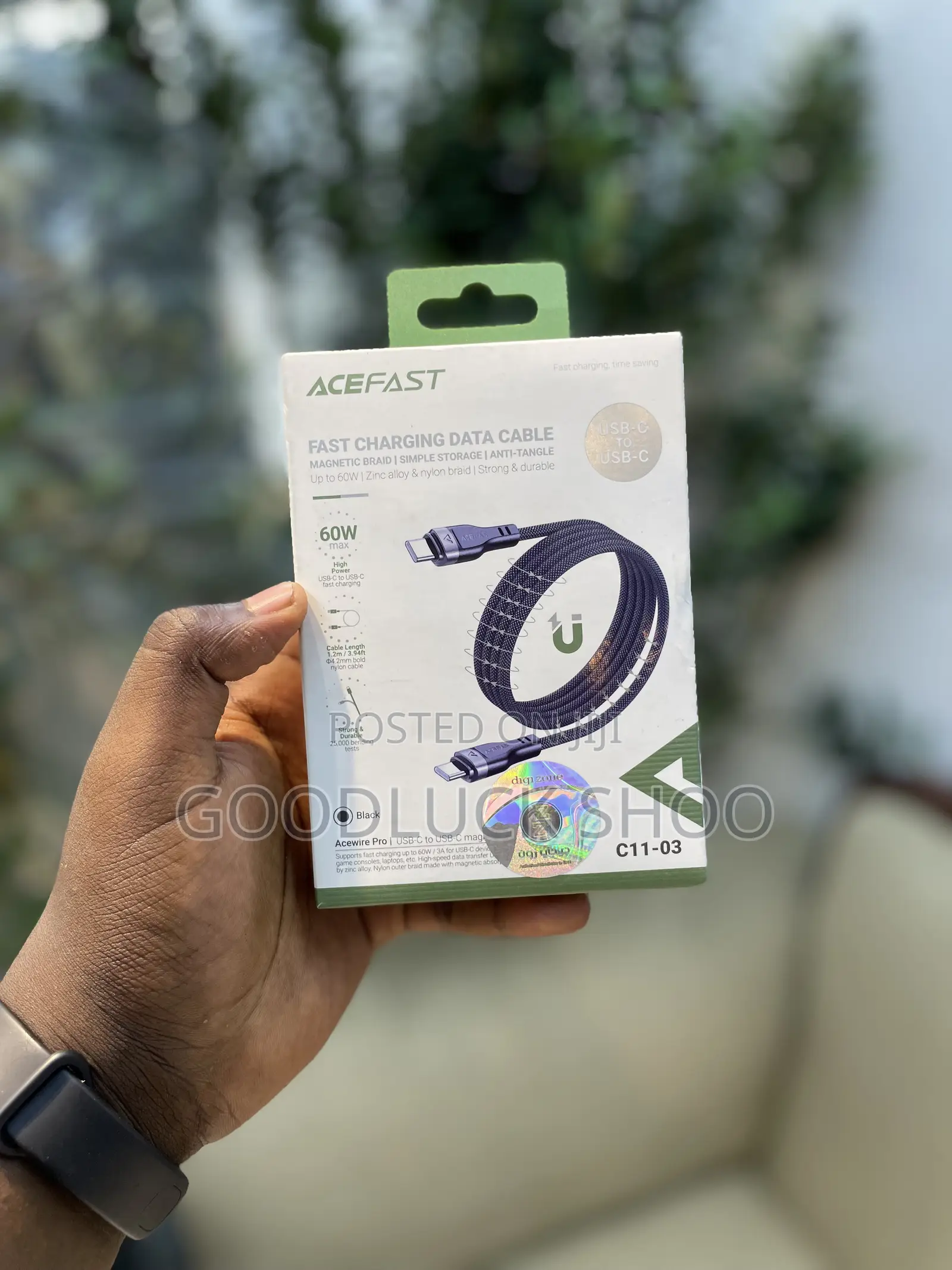 Acefast Fast Charging Data Cable Magnetic Braid